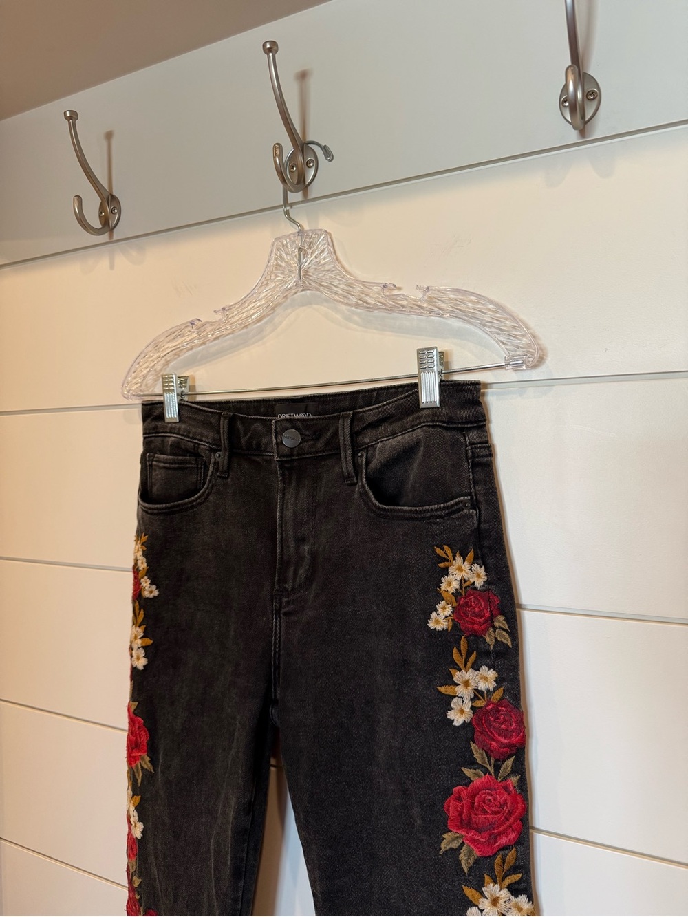Free People Driftwood Farrah Lovers Lane Flare Jeans 26 - Picture 5 of 10